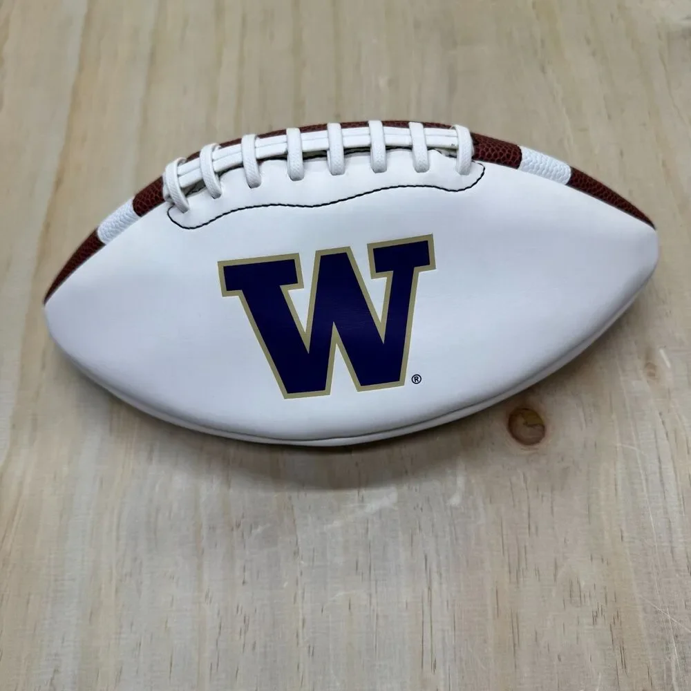 NEW Washington Huskies Full Size 2 White Panel Adidas Football EC4473